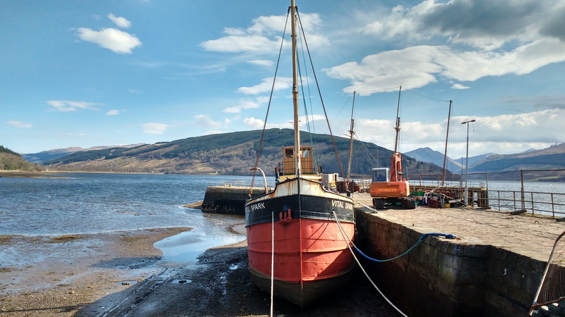 ship, sailboat, mast, mode of transportation, nautical vessel, mountain, harbor, water, boat, transportation, anchored, nature, rope, bay, 4K, loch, awe