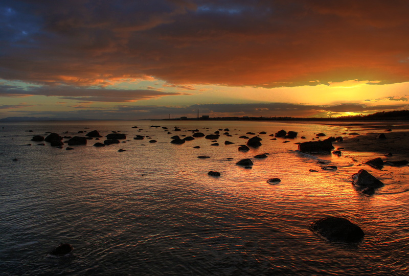 landscape, sunset, explore, water, landscape photography, nature, 4K, sea, beach, Rocks, sunset  beach, clouds, leven, fife, sky, coastline, lower largo