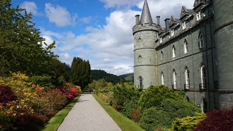 day, highlands, nature, tree, building, history, 4K, Scotland, the way forward, growth, islands, no people, cloud - sky, plant, architecture, green color