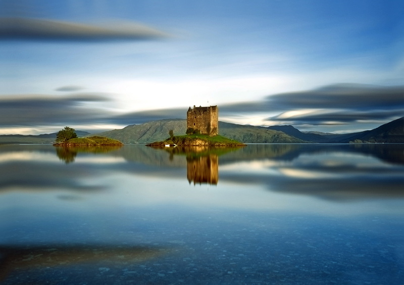 Scotland, 1080P, castle Stalker, island
