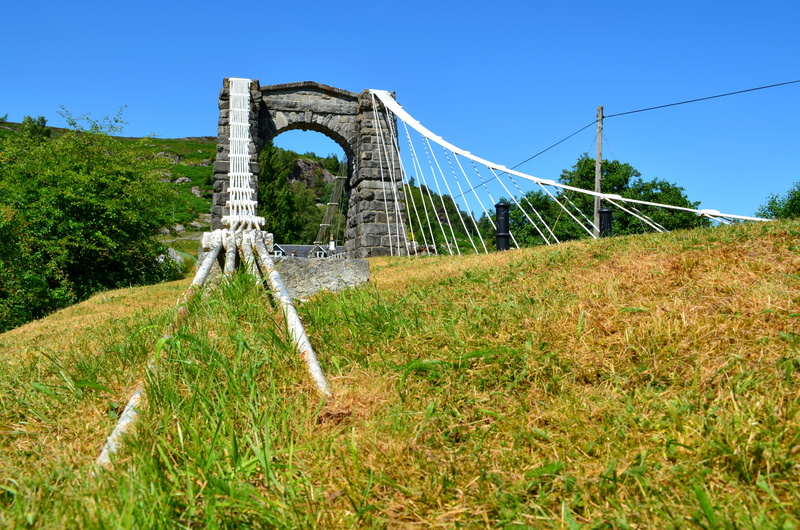 arch, atmospheric, blue, england, scotland, lake, bridge, architecture, landscape, rock, built structure, plant, sky, summer, highlands and islands, 4K