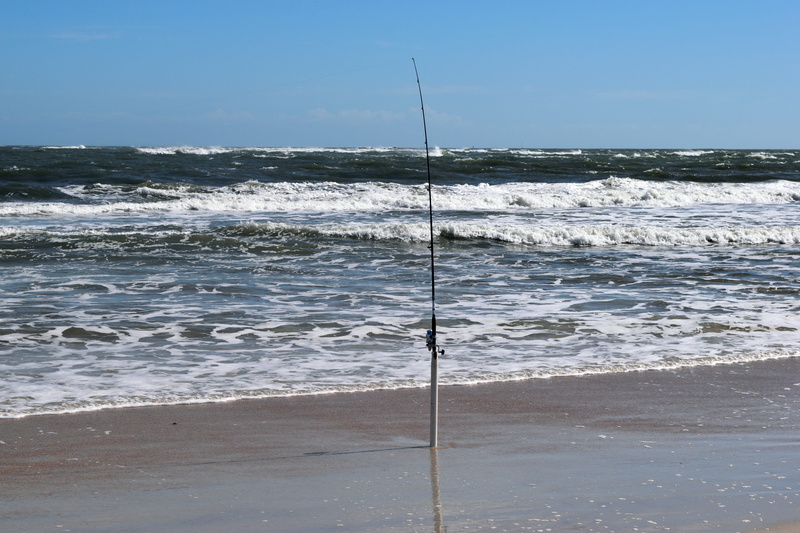 power in nature, florida, fishing pole, horizon, waves, fishing, hobby, horizon over water, ocean, leisure, surfing, tranquility, pole, coast, sea, nature