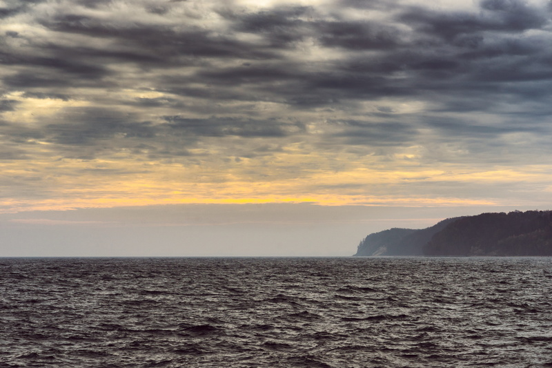 distant, tranquility, dramatic, idyllic, weather, nature, sky, power in nature, remote, waves, waterfront, scenics - nature, sea, ocean, clouds, horizon over water