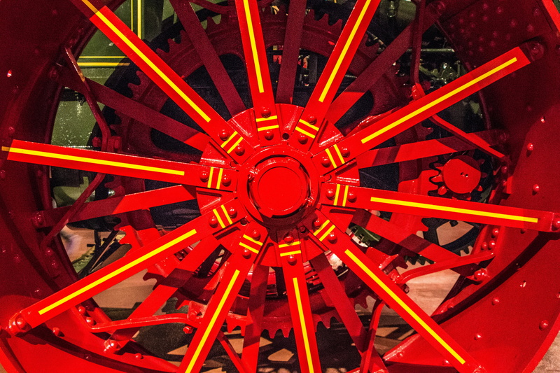 countryside, outdoors, circle, work, bright, spokes, agricultural, tourism, pinstripe, canada, close-up, design, orange color, motor, transportation, tractor