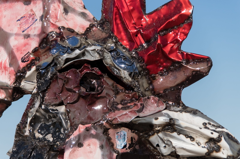 2K, beak, industry, modern, fowl, contemporary, sky, wet, blue sky, silver, close-up, blue, statue, pink, water, australia, art, nature, outdoors, crest