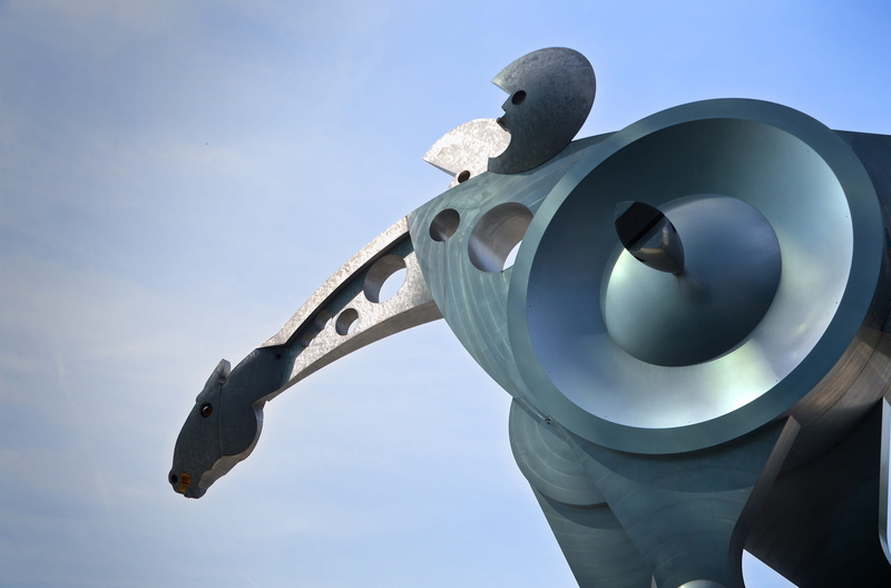 gray, Statue, nature, war, plane, air vehicle, airplane, heidelberg, military, flying, architecture, no people, 2K, close-up, low angle view, mode of transportation