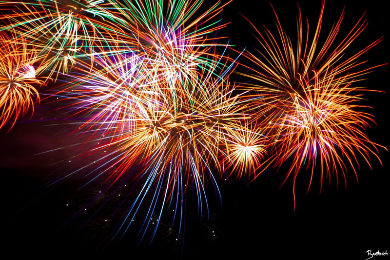 night, 1080P, fireworks, d 039 artifice, sky, light, feu