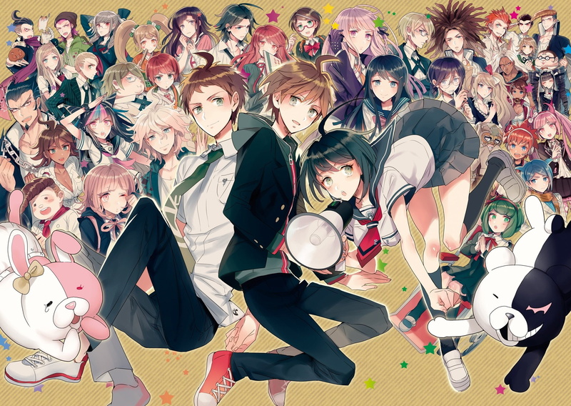 1080P, monaka, touko, akane, aoi, kuwata, owari, monokuma, leon, yui, ibuki, samidare, asahina, monomi, mioda, makoto, naegi, dangan-ronpa, komaru, towa