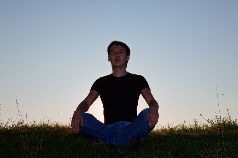 yoga, one person, lifestyles, cross-legged, nature, healthy, horizon, relaxation, exercising, image, zen-like, posture, leisure activity, one, sitting