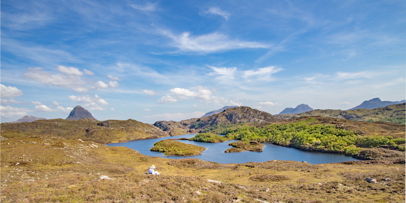 sky, environment, lairg, united kingdom, 5K, land, bay, scenics - nature, no people, rock, cloud - sky, mountain, day, landscape, blue, tranquil scene