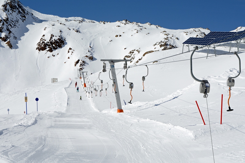 lift, mountain range, outdoors, day, winter, ski, ski slope, winter sports, snow landscape, sunshine, austria, ski run, rifflsee, travel, snow magic, human
