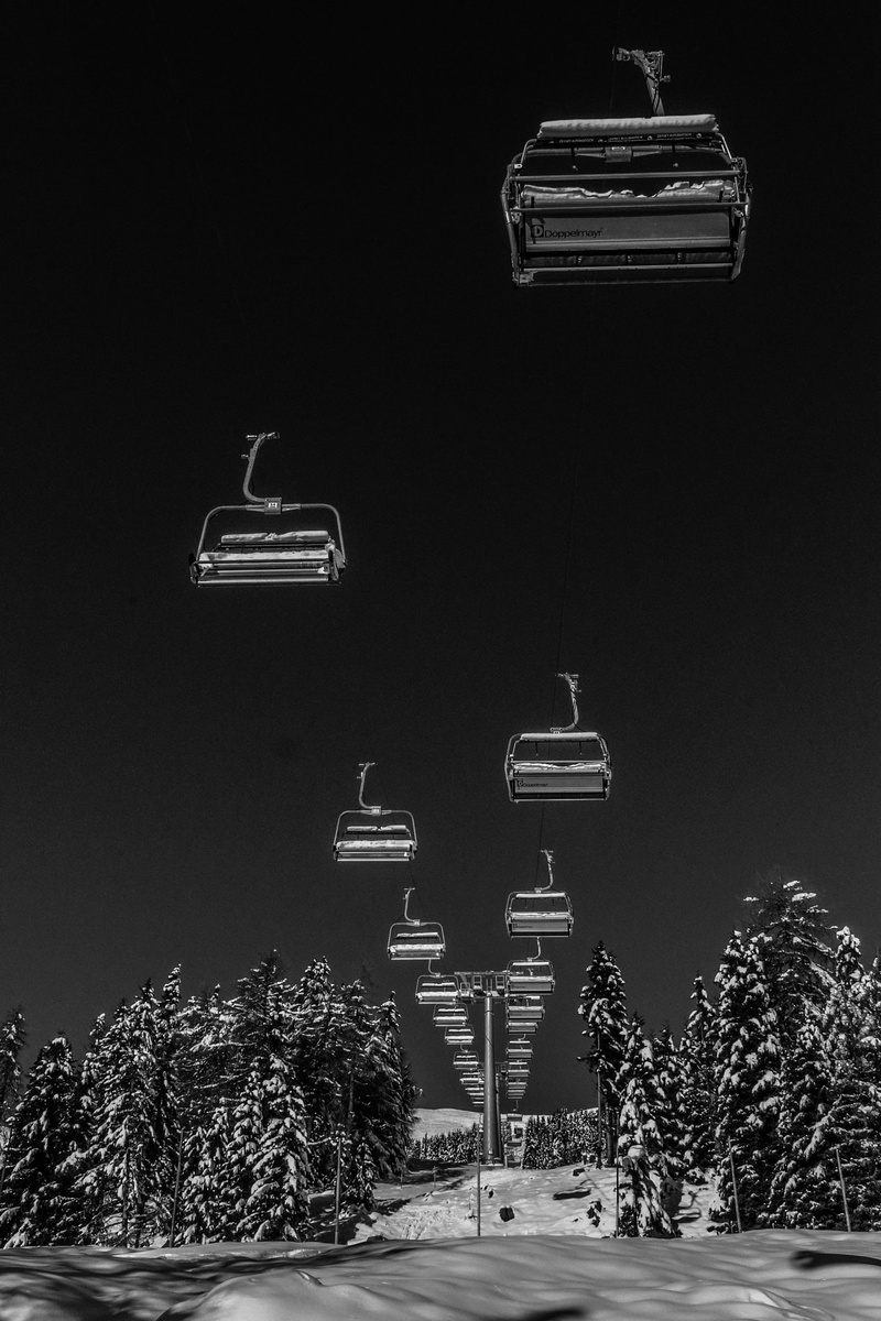 cold temperature, outdoors, illuminated, transportation, motor vehicle, cold, ski, fun, lift, mountain, tourism, lighting equipment, travel, nighttime