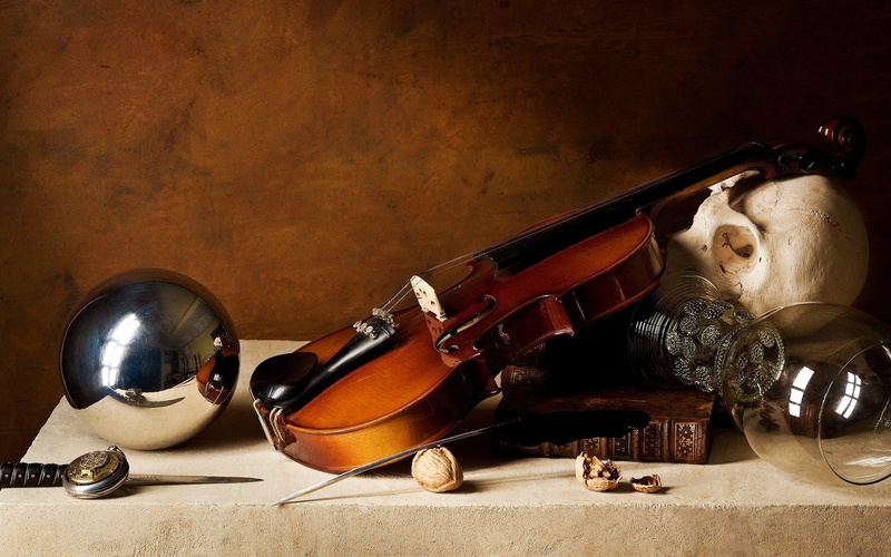 3d and abstract, concert, last, music, violin, 2K, brown