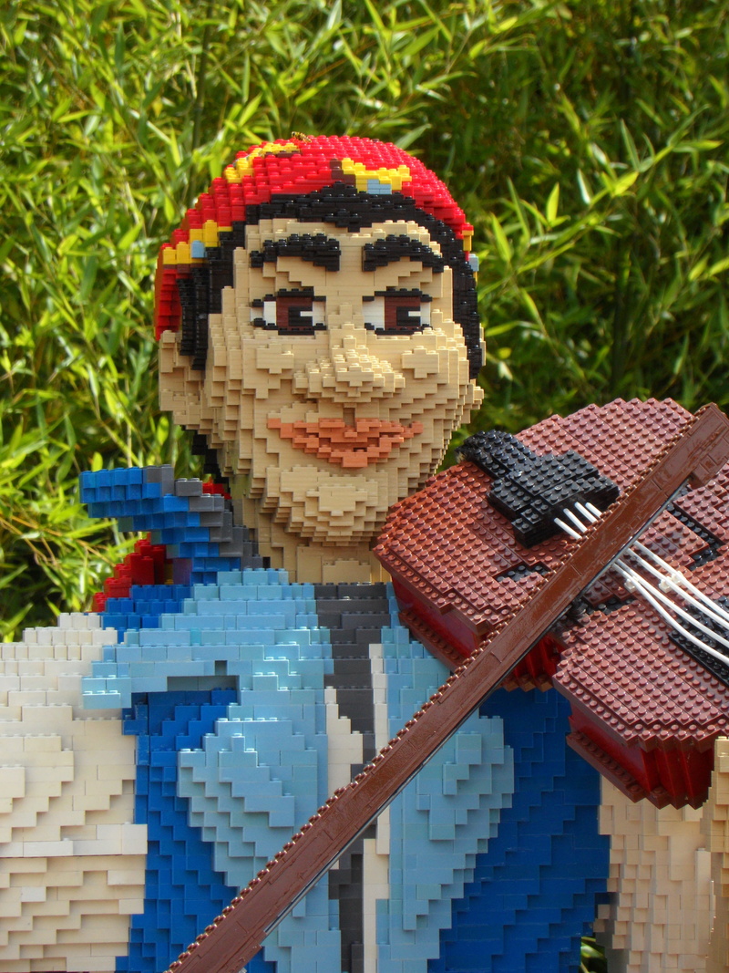 representation, children, flag, legoland, plant, architecture, nature, lego, front view, legos, building blocks, music, female likeness, art and craft