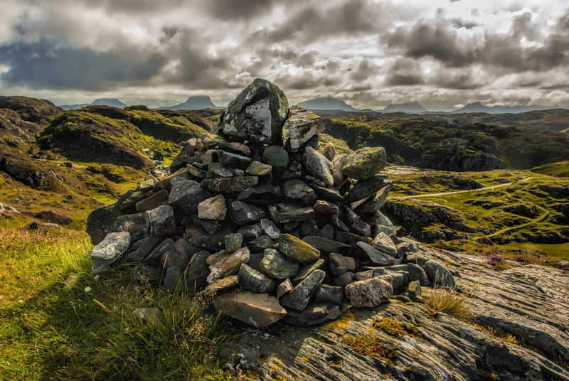 day, stones, rock, sea, gray, coast, cloud - sky, solid, stack, no people, loch, mountain, rock - object, nature, field, scenics, non-urban scene, outdoors