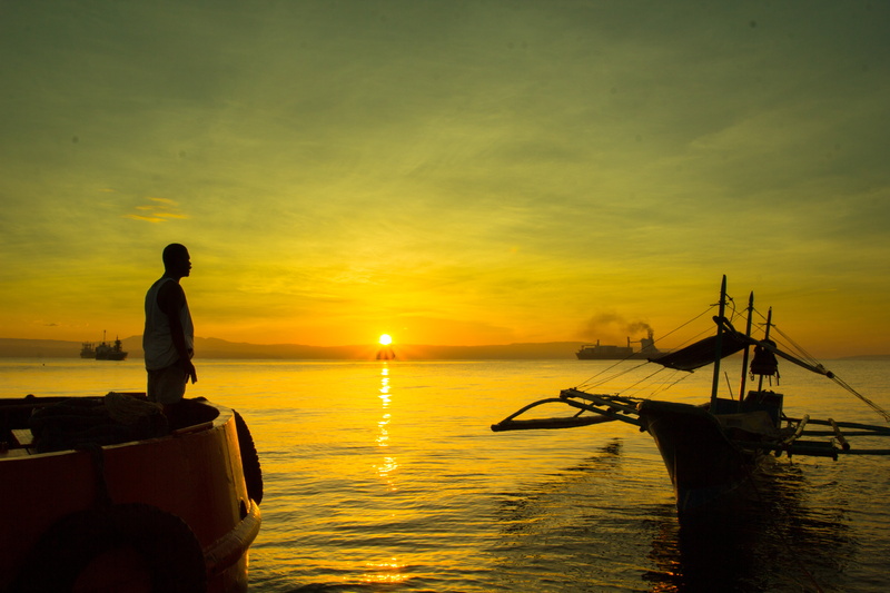 vinta, ateneo, nautical Vessel, Philippines, jesuits, silhouette, vacations, spirituality, boat  person, people, landscape, sunrise, faith  hope  love