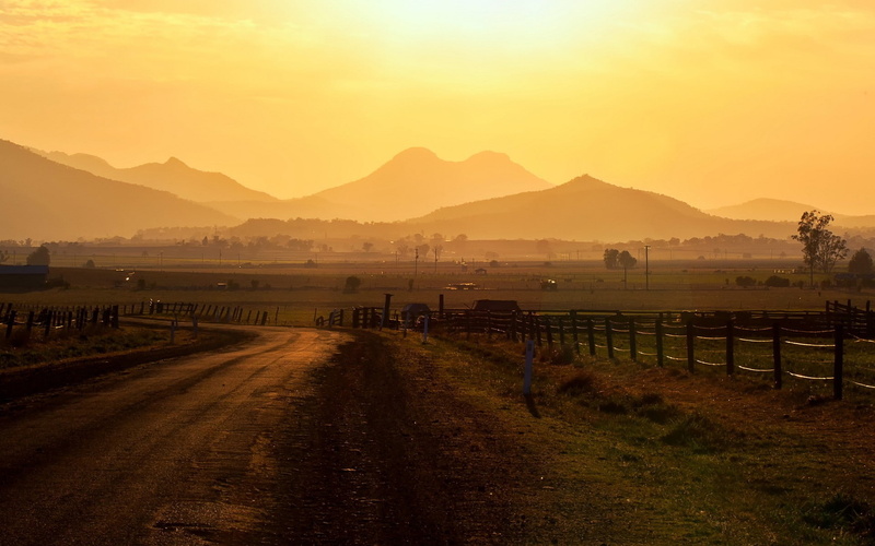 dirt, fence, 1080P, nature, road, hd, landscape, field