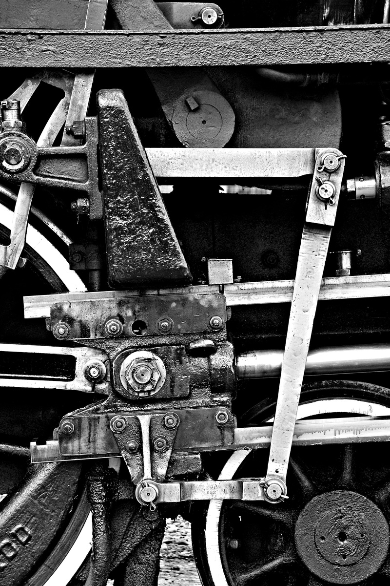 machinery, steam train, detail, high angle view, full frame, close-up, mode of transportation, equipment, old, track, steam, machine part, metal, transportation