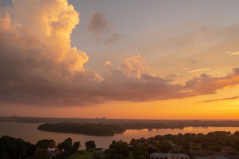nature, tree, non-urban scene, no people, kingston ontario, sunset, landscape, beauty in nature, plant, sea, architecture, clouds, river, scenics - nature