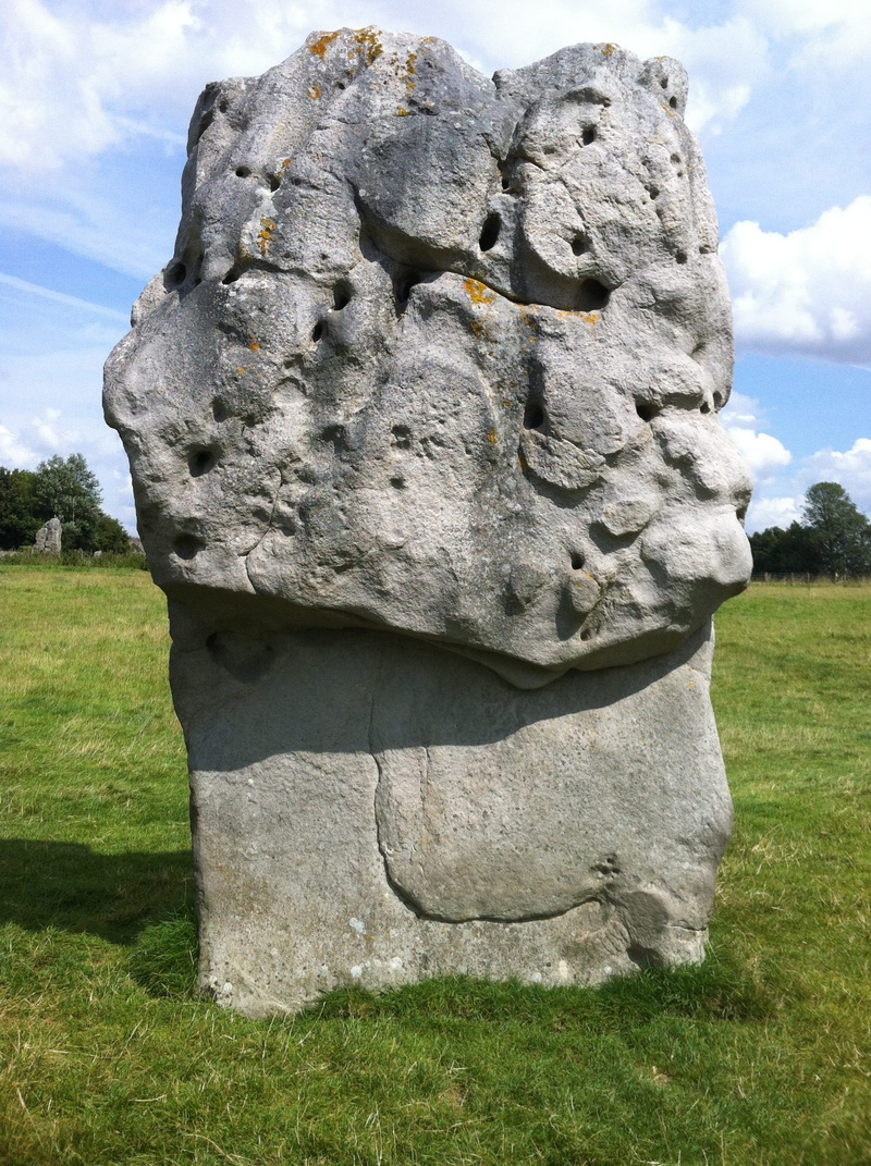 nature, grass, sculpture, rock, stone, statue, no people, craft, field, outdoors, stone circle, day, avebury, sky, creativity, 2K, cloud - sky, carving