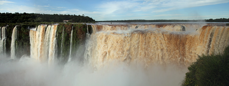 scenics - nature, falls, landscape, tree, nature, Argentina, park, unesco, outdoors, cataratas, no people, travel, flowing water, waterfall, environmental conservation