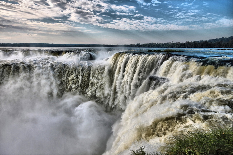 Parana, power in nature, outdoors, cloud - sky, Waterfall, flowing, water, flowing water, Iguazu Falls, motion, Waterfalls, blurred motion, beauty in nature