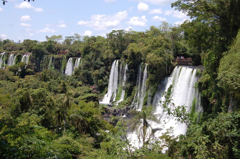 beauty in nature, scenics - nature, Iguazu Falls, green color, water, forest, nature, iguazu, argentina, motion, brazil, scenics, river, waterfall, rainforest
