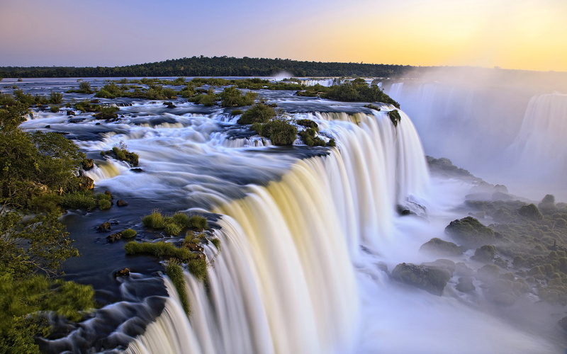 iguassu, falls, nature, hd, brazil, waterfall, 1080P, timelapse