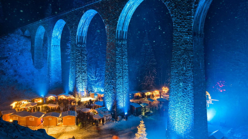 Germany, 1080P, The black forest, fair, Gorge Ravenna, Christmas