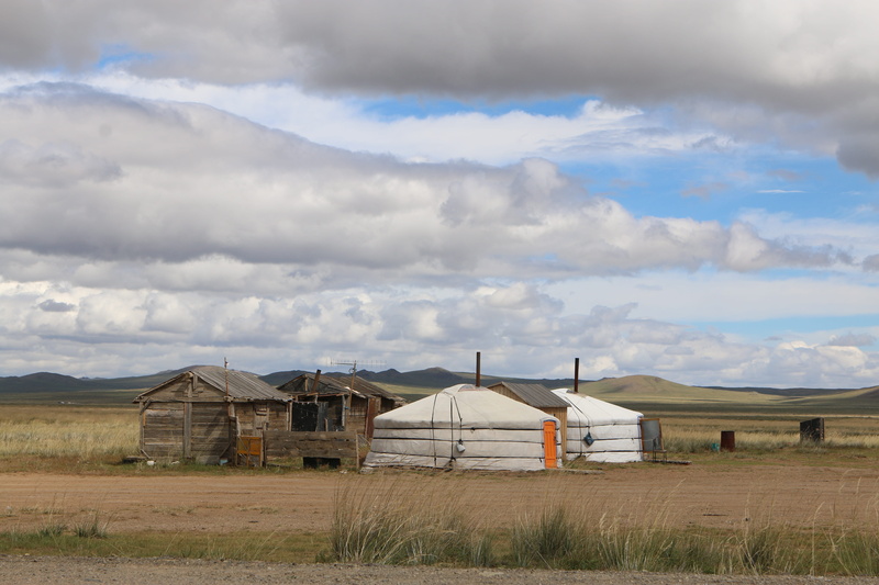 rural scene, mongolia, grass, steppe, cloud - sky, live, house, day, clouds, environment, land, 5K, outdoors, landscape, plant, residential structure
