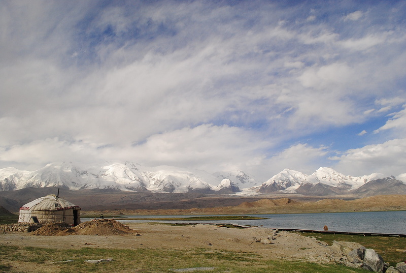 snowcapped mountain, Lake, scenics - nature, Landscape, sky, cloud - sky, winter, rural scene, beauty in nature, nomad, environment, land, building, snow