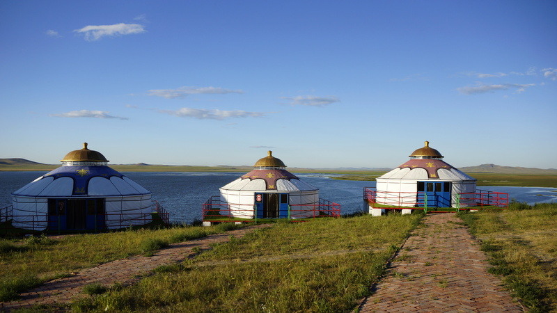 day, no people, house, travel, 5K, cloud - sky, plant, Prairie, architecture, Yurts, built structure, scenics - nature, grass, horizon over water, land