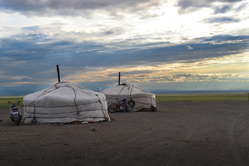 nomads, scenics - nature, tranquility, beach, 4K, nature, no people, water, non-urban scene, yurts, horizon over water, horizon, day, tranquil scene, sunset