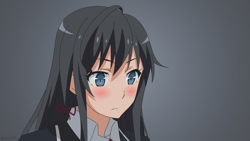 Blue Eyes, Anime, Yahari Ore no Seishun Love Comedy wa Machigatteiru, 1080P, Black Hair, Yukino Yukinoshita, Long Hair, My Teen Romantic Comedy SNAFU