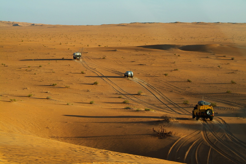 three, desert, men, arid climate, non-urban scene, high angle view, people, climate, sahara, environment, landscape, transportation, land, rally off-road