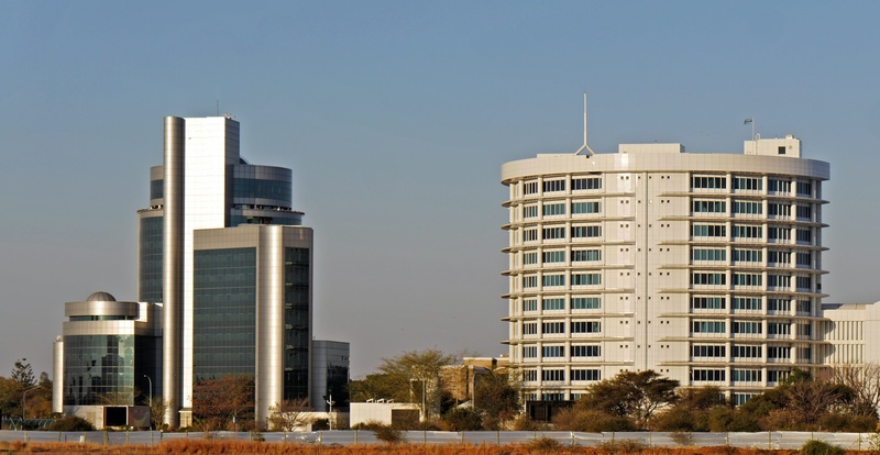 nature, near, office, building, outdoors, modern, development, clear sky, tree, sky, botswana, industry, no people, apartment, skyscraper, architecture