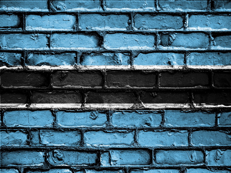 built structure, full frame, symbol, botswana, patriotism, textured, blue, bricks, flag, building exterior, patriot, nature, no people, brick wall, day