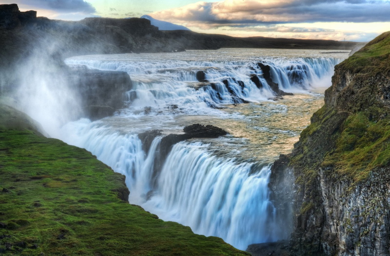 Hvítá river, Canyon, Gullfoss, Waterfalls, Arctic, Glacier, Hvítá, Iceland, Langjökull, 1080P, Waterfall, Eco Tourism