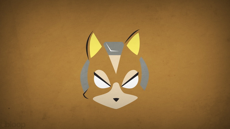 minimalism, Star Fox, simple background, hero, Fox McCloud, Blo0p, Nintendo, video games, starfox, 1080P