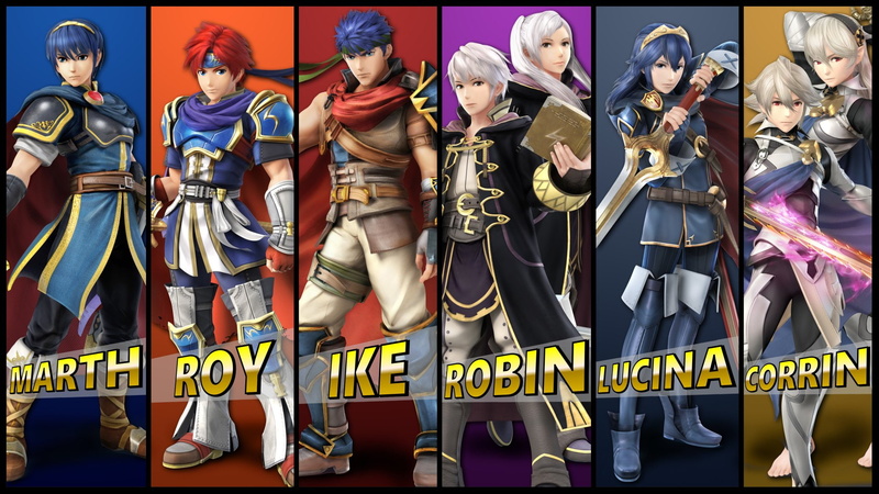 Marth (Fire Emblem), Roy (Fire Emblem), Lucina (Fire Emblem), Corrin (Fire Emblem), 1080P, Super Smash Bros., Fire Emblem, Robin (Fire Emblem), Ike (Fire
