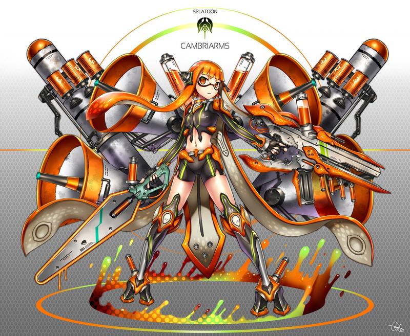 Mecha, Video Game, Splatoon, Inkling (Splatoon), 720P