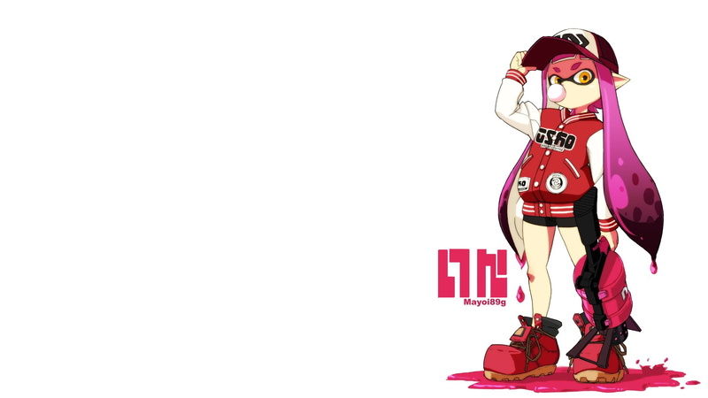 1080P, Girl, Video Game, Splatoon, Inkling (Splatoon), Gun