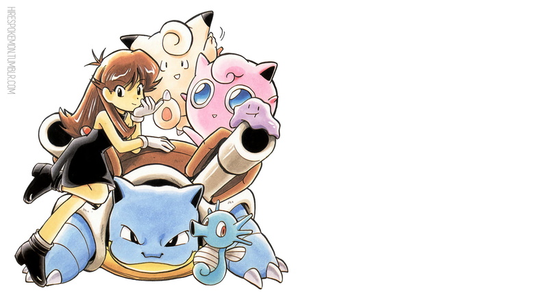 1080P, Blastoise, Jigglypuff, ditto, Pokémon, manga, green