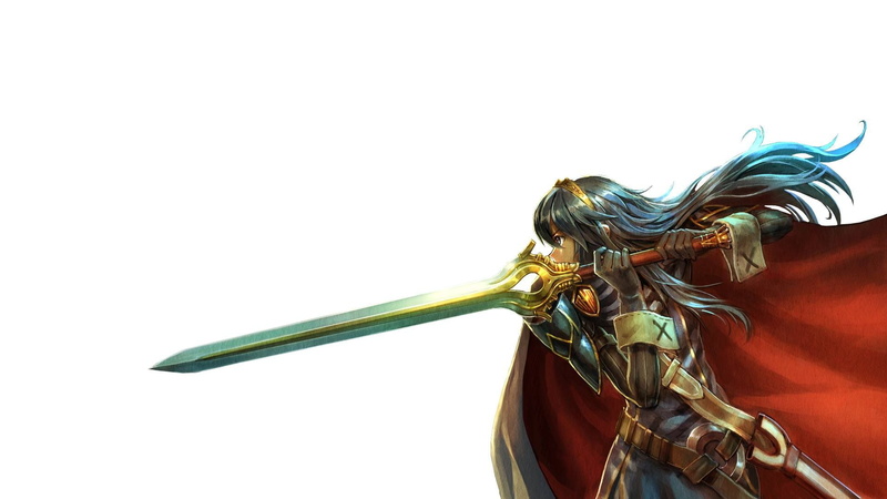 1080P, Lucina, white background, Fire Emblem, anime, anime girls, fantasy art