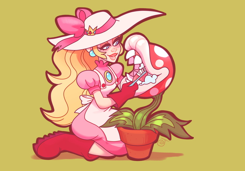 Super Smash Bros., Piranha Plant, Princess Peach, 2K