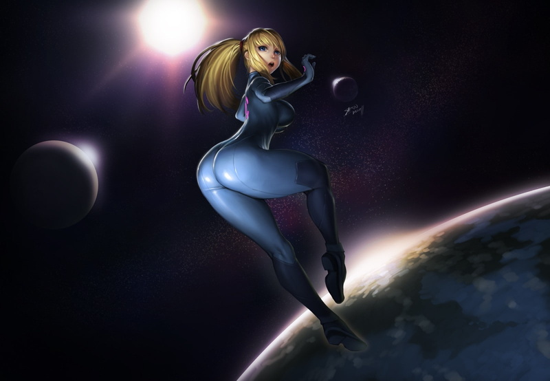 samus, outer, people, metroid, hd, ass, art, hot, blondes, aran, girls, 720P, space, x, dark