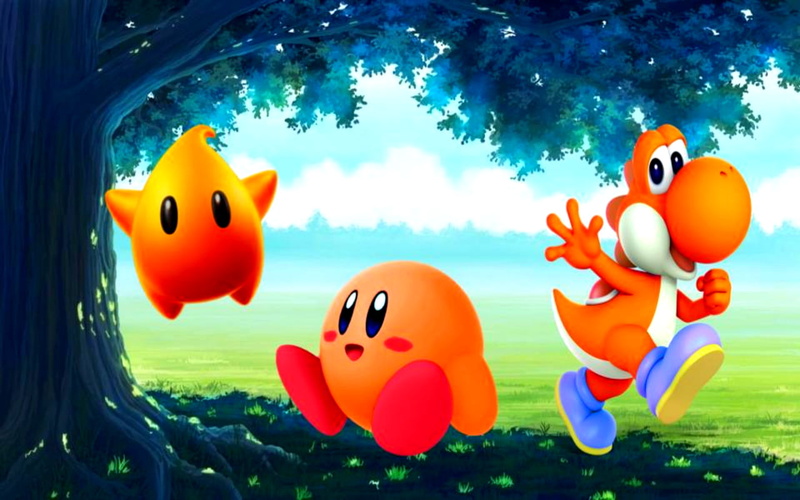 720P, Kirby, Yoshi, Luma (Mario Bros. Character)