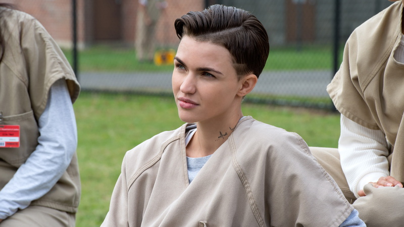 Best TV Series of 2015, neck, gray, 4 season, crime, Orange is the New Black, Ruby Rose, woman, shirt, v, wears, 4K