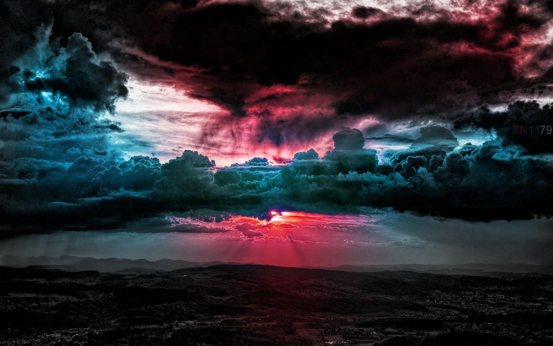 geology, nature, power, motion, sea, cloud - sky, dramatic sky, tranquility, water, power in nature, bnlue, pink, tranquil scene, clouds, sunset, field