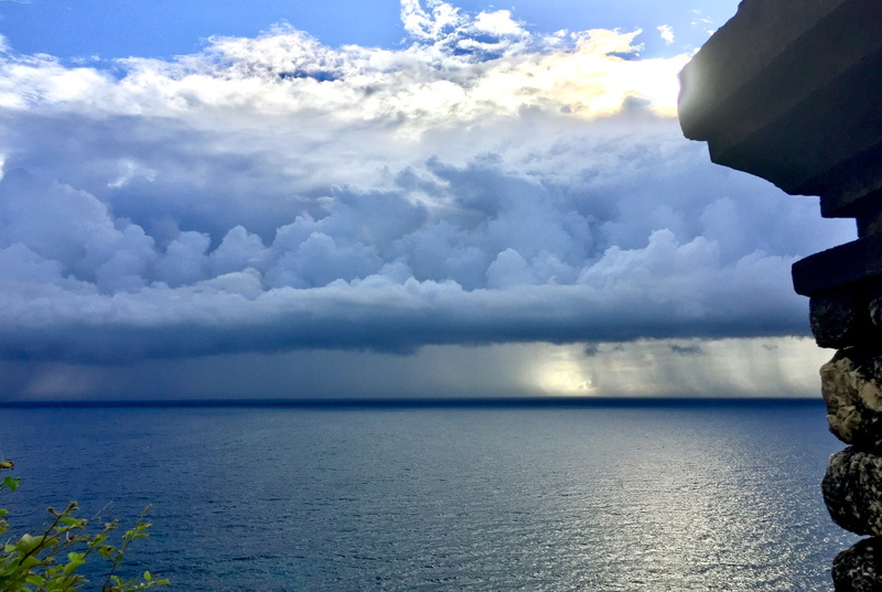 non-urban scene, day, no people, scenics - nature, beauty in nature, horizon, outdoors, land, sea, tranquil scene, tranquility, sky, idyllic, uluwatu temple
